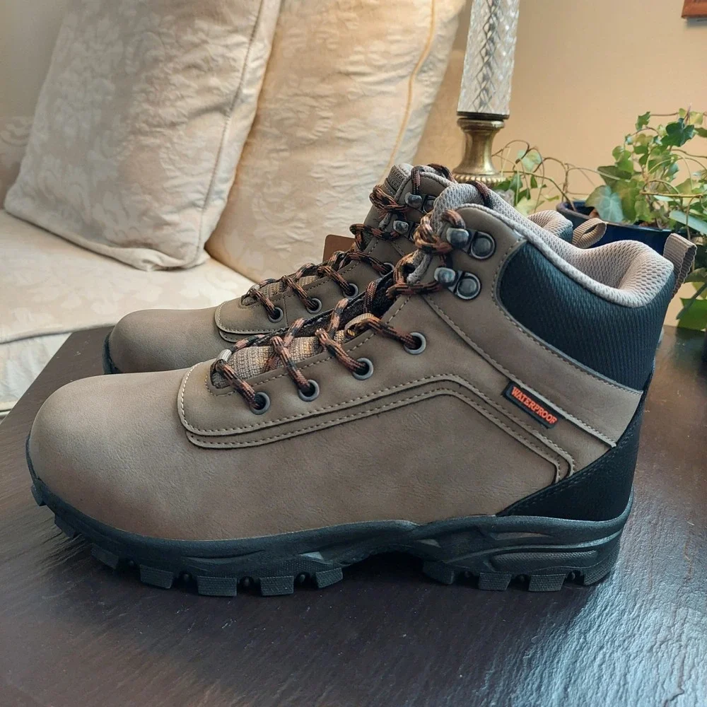 NEW! Original Weatherproof Vintage Men's Jace Hiker Boots Taupe Size 9M
